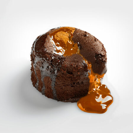Fondant chocolat coulant caramel